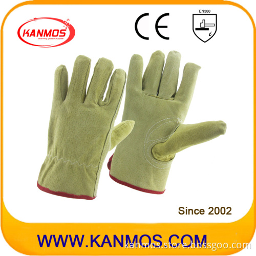 Industrial Safety Pig Split Leather Driver Work Gloves (21202)